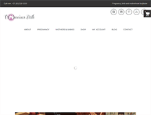 Tablet Screenshot of consciousbirth.co.za